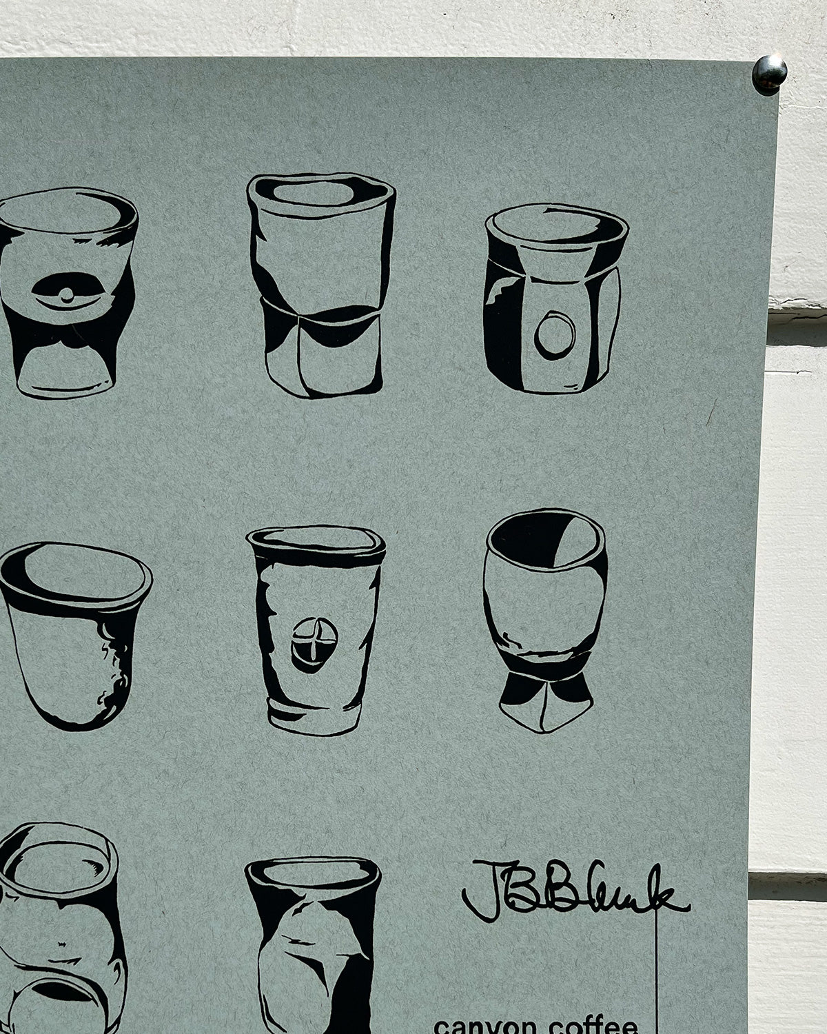 JB Blunk x Canyon Coffee Poster by Lucy Stark