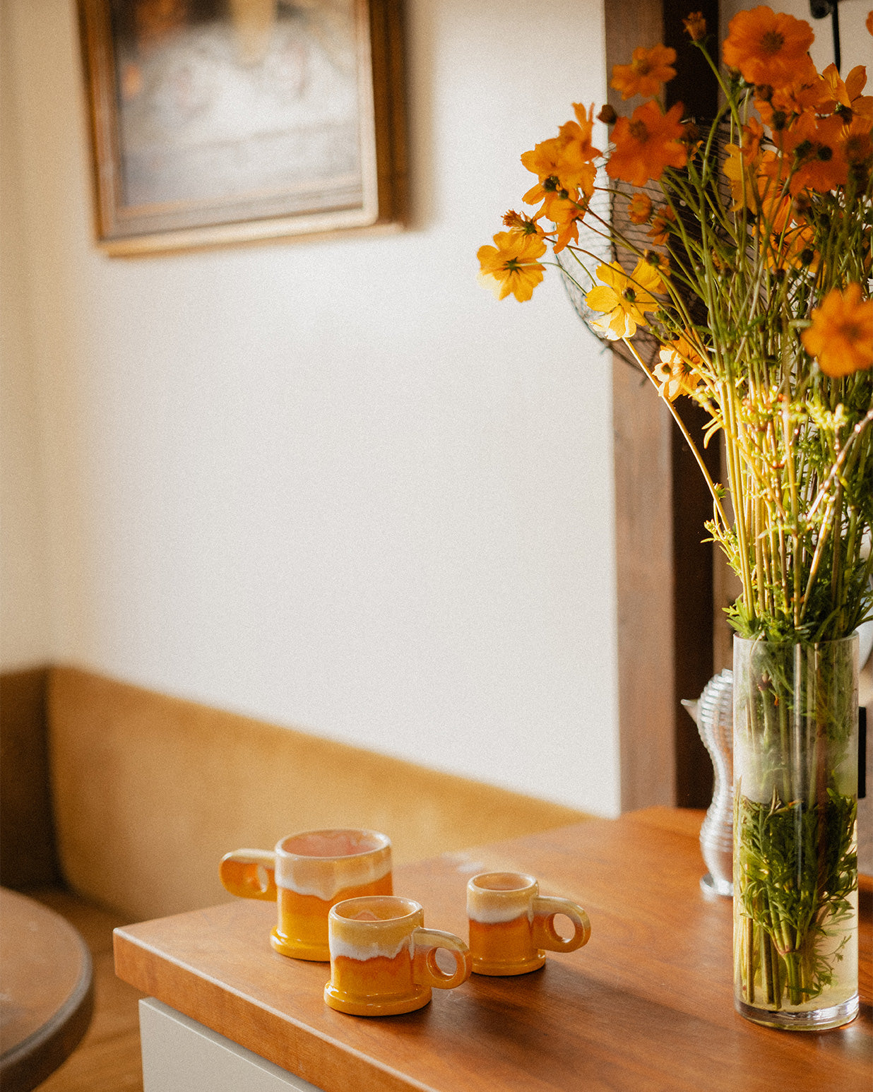 Double Dip Espresso Cup in Yellow by Peter Shire