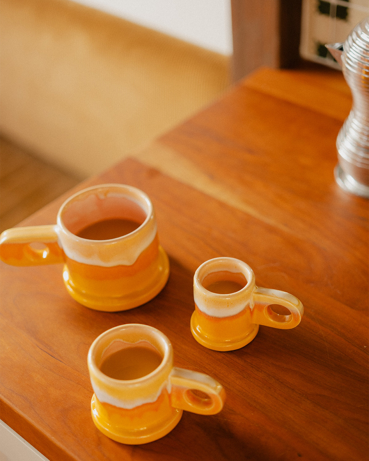 Double Dip Espresso Cup in Yellow by Peter Shire