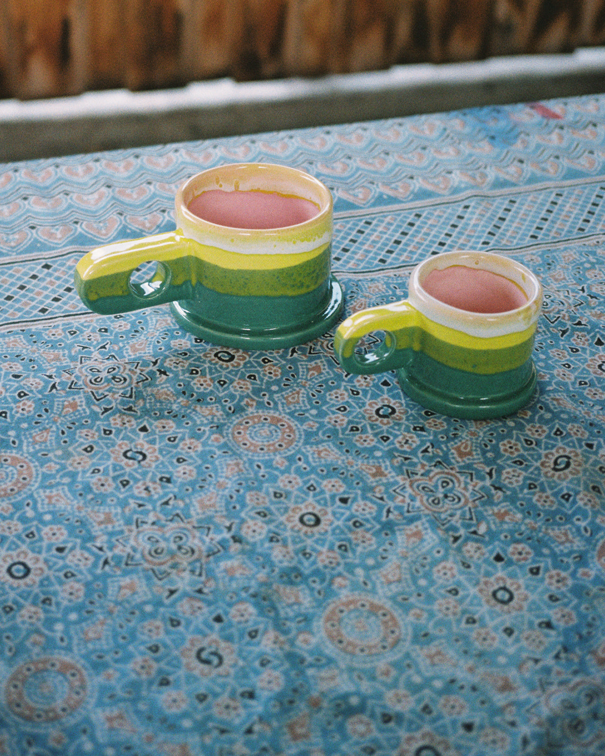Green Double Dip Mug by Peter Shire