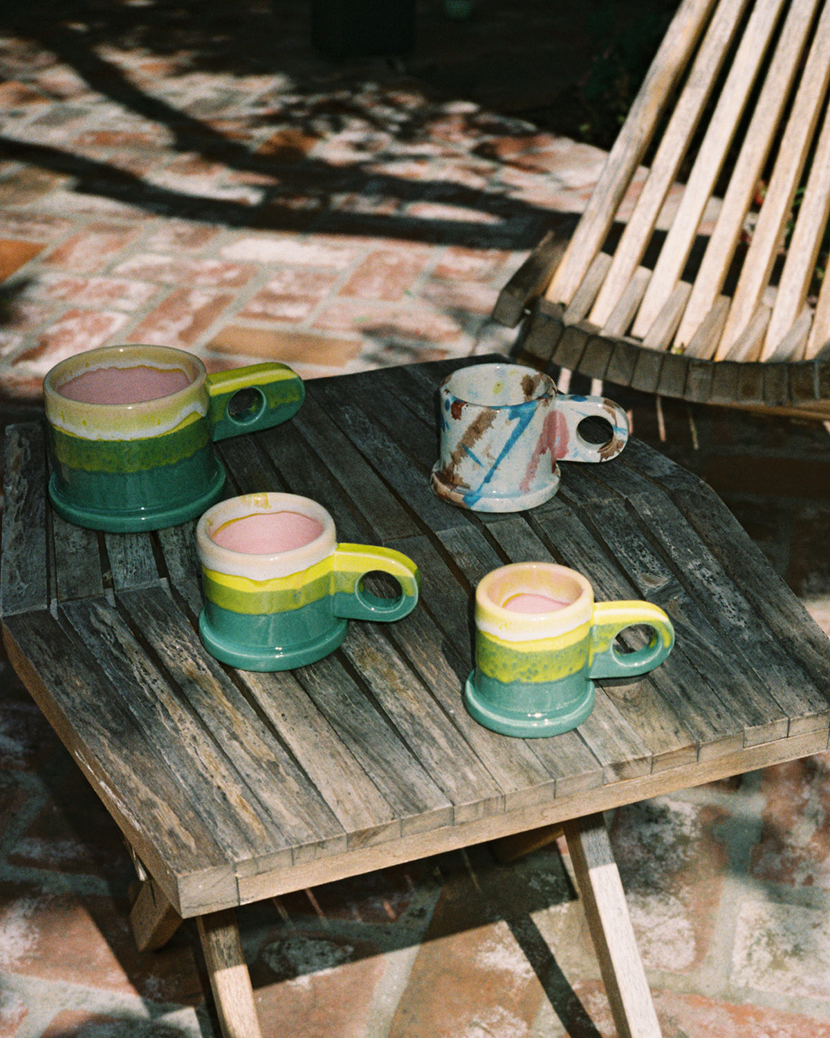 Green Double Dip Espresso Cup by Peter Shire